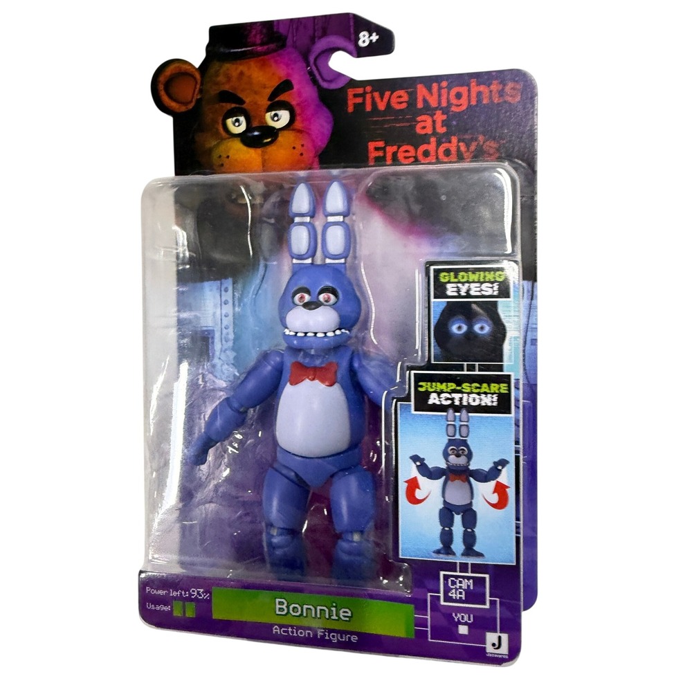 Five Nights at Freddys Bonnie Action Figure Jazwares Glowing Eyes Jump-Scare